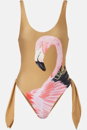 Chloé Chloé Costume intero con cut-out e stampa