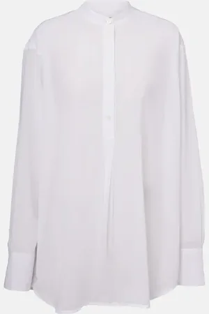 Totême Camicia oversize in voile di cotone