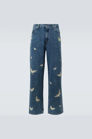 OUR LEGACY Jeans regular Vast Cut con ricamo