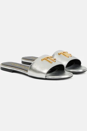 Tom Ford Sandali TF in pelle metallizzata