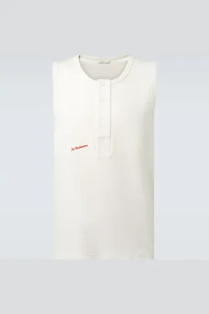 J.W.Anderson Tank top in jersey di cotone con logo