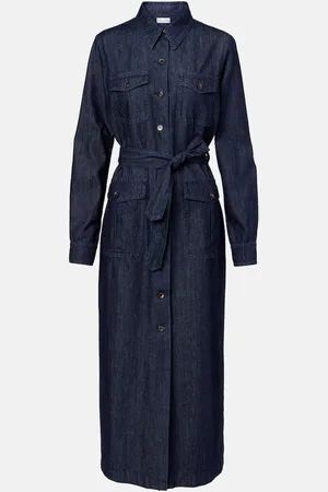 DRIES VAN NOTEN Abito lungo di jeans