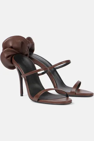 MAGDA BUTRYM Sandali 105 in pelle con applicazioni floreali