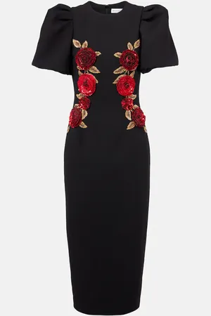 Rebecca Vallance Abito midi Rosette