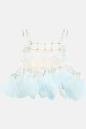 SUSAN FANG Top cropped in tulle