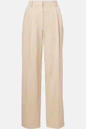 The Row Pantaloni Lilas in cotone e lino