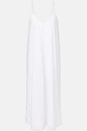 Juliet Dunn Abito midi in popeline di cotone