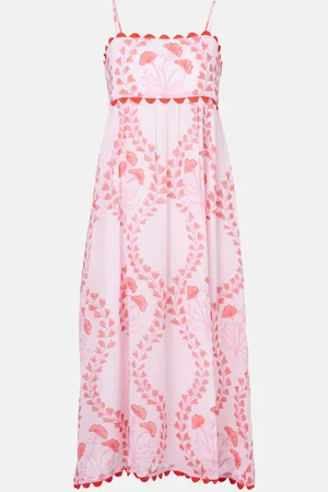 Juliet Dunn Abito midi in cotone con stampa