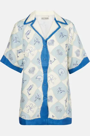ALÉMAIS Alémais Camicia in lino con stampa
