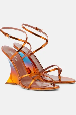 PARIS TEXAS Sandali Nina 105 in pelle metallizzata