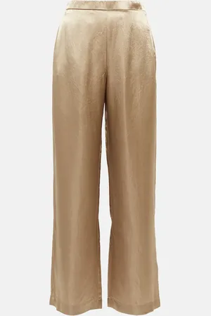 Max Mara Pantaloni a gamba larga Fischio a vita alta