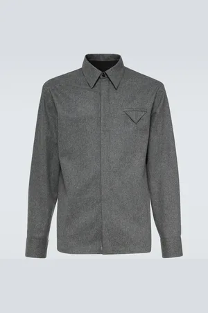 Bottega Veneta Camicia in flanella di lana