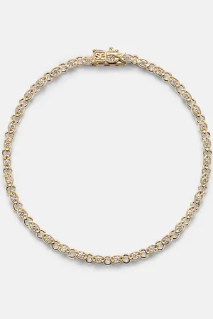 Sydney Evan Bracciale Eternity in 14kt con diamanti