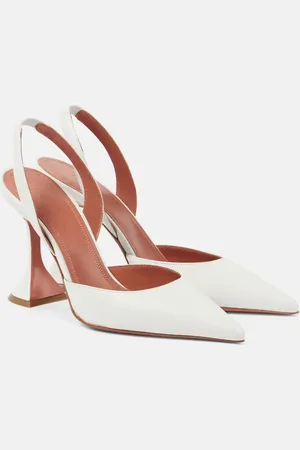 Amina Muaddi Pumps slingback Holli 95 in pelle