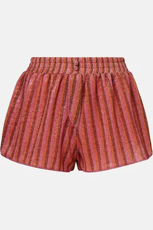 Oseree Oséree Shorts a righe con lamé