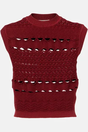 Elie saab Top in maglia con cut-out