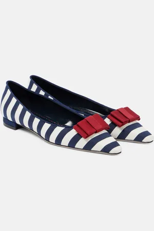 Manolo Blahnik Ballerine Reador a righe