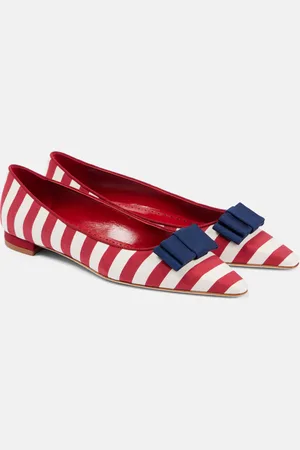 Manolo Blahnik Ballerine Reador a righe