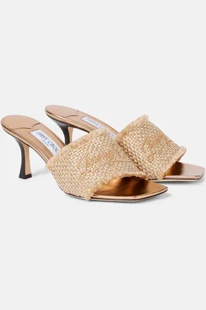 Jimmy Choo Mules Alexia 70 con lamé
