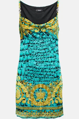 VERSACE Miniabito Regalia in jersey con stampa