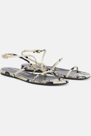 Khaite Sandali Loop in pelle stampata