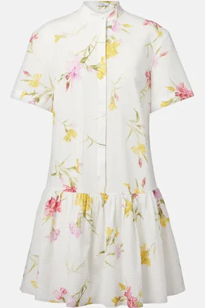 Erdem Abito corto in cotone floreale