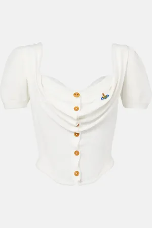 Vivienne Westwood Cardigan bustier Bea in cotone
