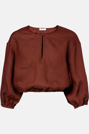 ERES Top cropped Gracieux in lino