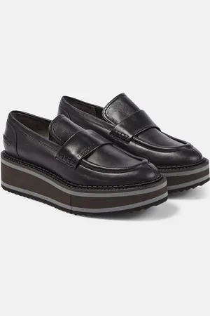 Robert Clergerie Mocassini con plateau Bahati in pelle