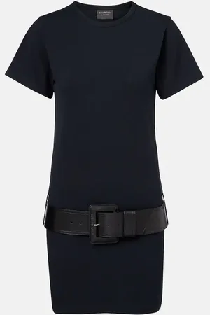Balenciaga Abito corto in jersey di misto cotone
