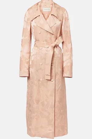 DRIES VAN NOTEN Cappotto in jacquard di misto lino