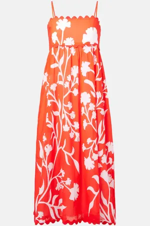 Juliet Dunn Abito midi in cotone con stampa