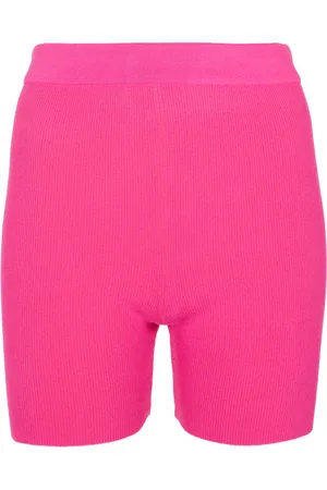 Jacquemus Shorts Arancia in maglia a coste