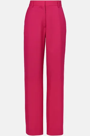 DRIES VAN NOTEN Pantaloni in twill di lana e mohair