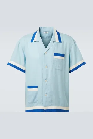 BODE Camicia Seedling Stripe in lino