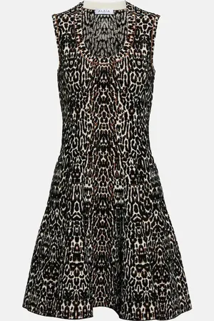 Alaïa Alaïa Miniabito in jacquard con stampa