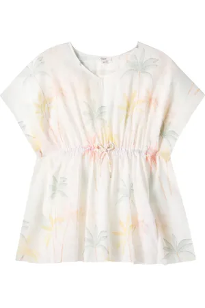 Chloé Chloé Kids Abito in voile di cotone con stampa