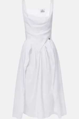 Vivienne Westwood Abito midi Sunday in cotone e seta