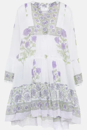 Juliet Dunn Miniabito in cotone con stampa
