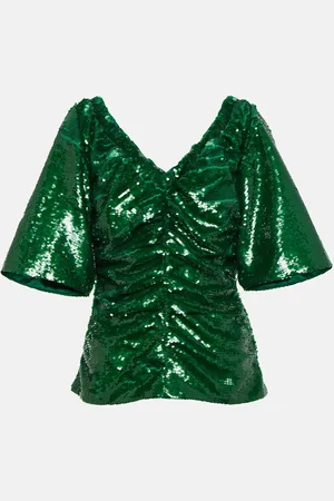 Ganni Top con paillettes