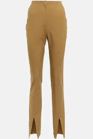 Nanushka Pantaloni slim Florine in misto lana