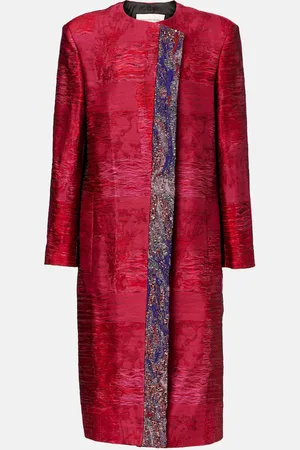 DRIES VAN NOTEN Cappotto in jacquard di misto cotone