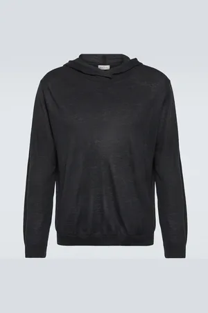LE KASHA Felpa Madrid in cashmere con cappuccio