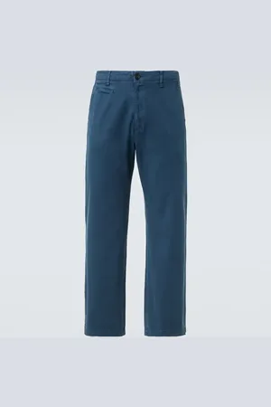 Auralee Pantaloni chino in gabardine di cotone