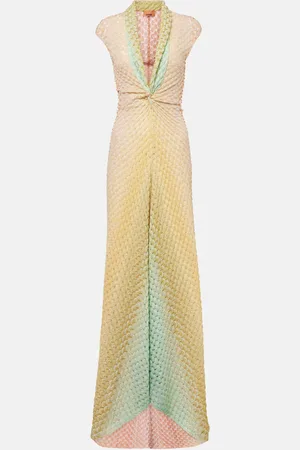 Missoni Abito lungo in crochet con lamé