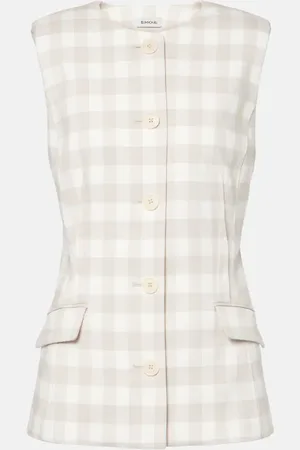 Simkhai Gilet Calliope a quadretti