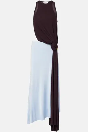 Victoria Beckham Abito midi in jersey con cut-out