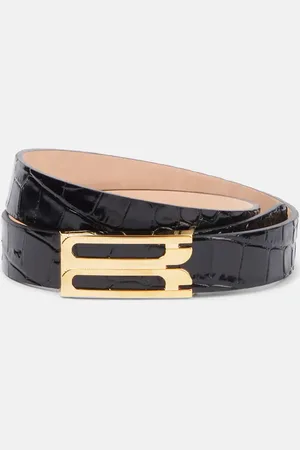 Victoria Beckham Cintura in vernice stampata