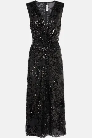 Victoria Beckham Abito midi con paillettes