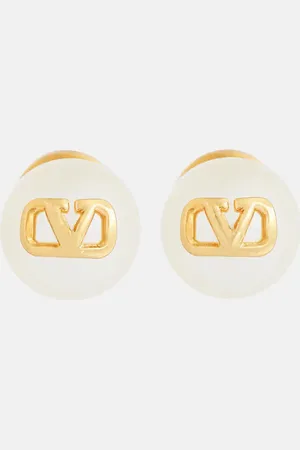 VALENTINO Orecchini VLogo con perle